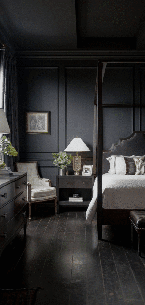 15 Charming & Elegant Male Dark Bedroom Ideas - The Mega Mom