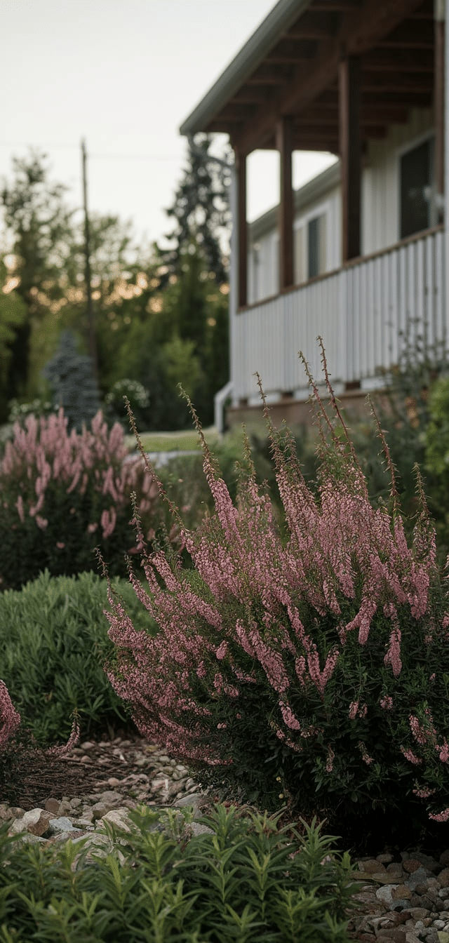 Bushes In Front Of House