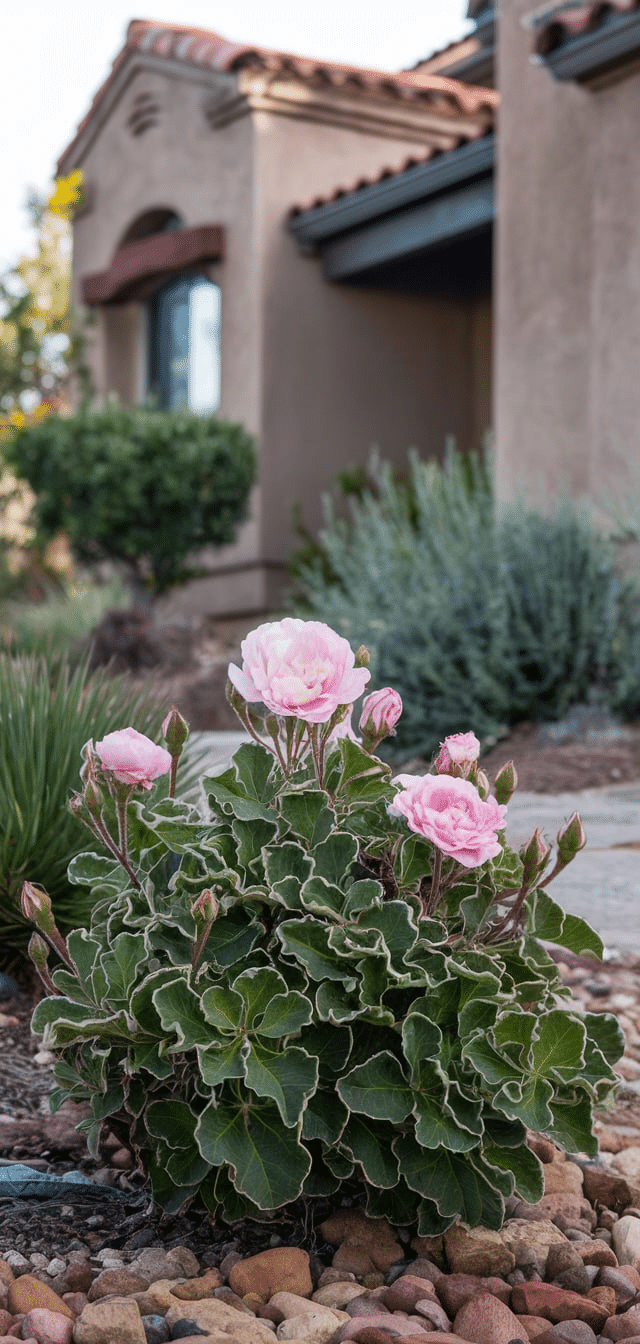 Bushes In Front Of House