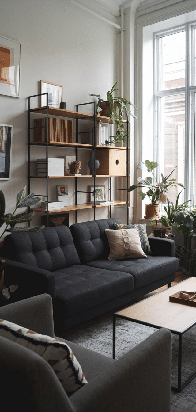 Dark Grey Sofa Living Room