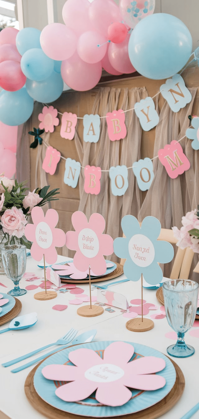 Baby in Bloom Shower Ideas