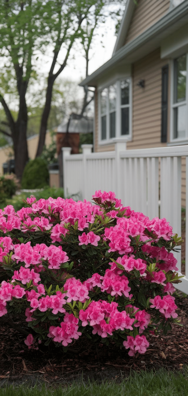 Bushes In Front Of House
