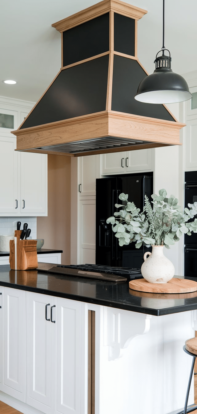 Black and Wood Kitchen