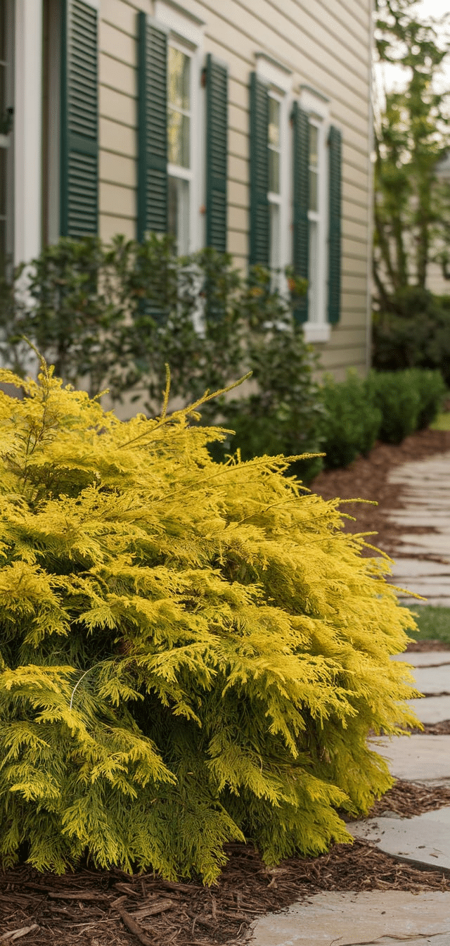 Bushes In Front Of House