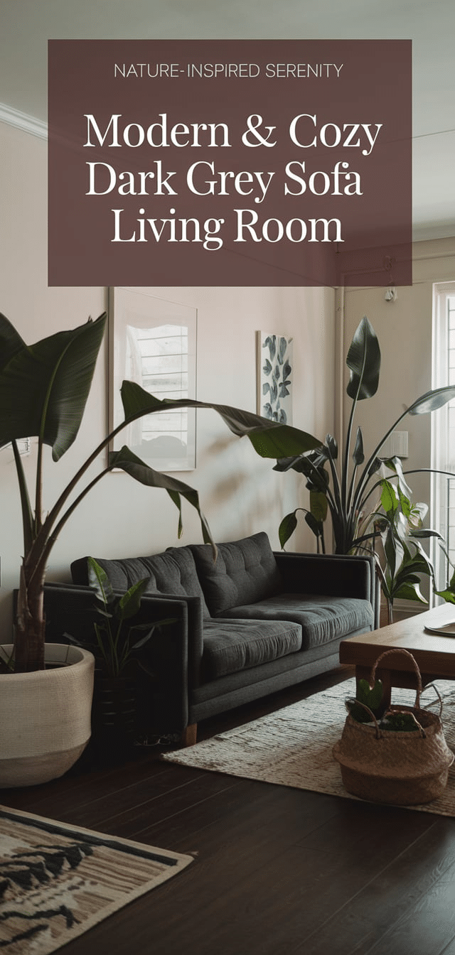 Dark Grey Sofa Living Room