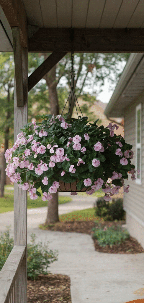 17 Stunning Porch Hanging Basket Ideas - The Mega Mom