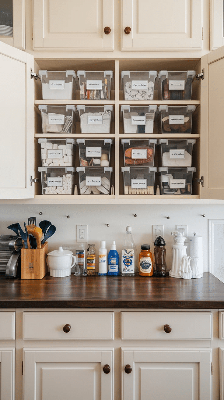 Kitchen Cabinet Organization