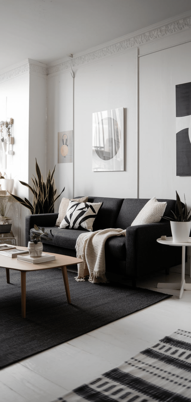 Dark Grey Sofa Living Room