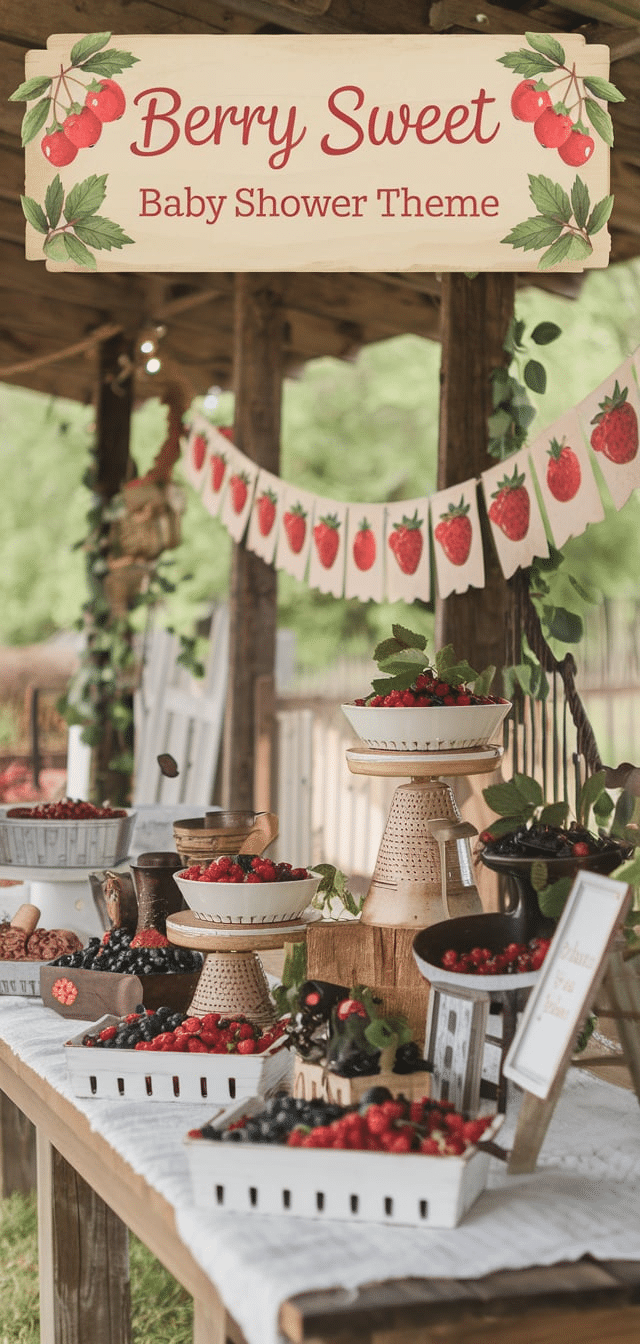 Berry Sweet Baby Shower Theme
