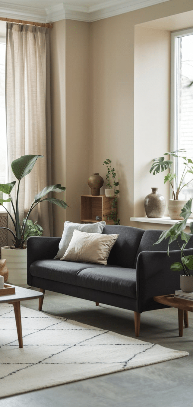 Dark Grey Sofa Living Room