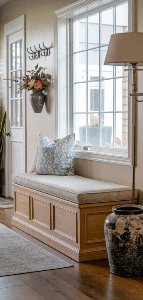 14+ Stylish and Functional Entryway Ideas With Bench - The Mega Mom