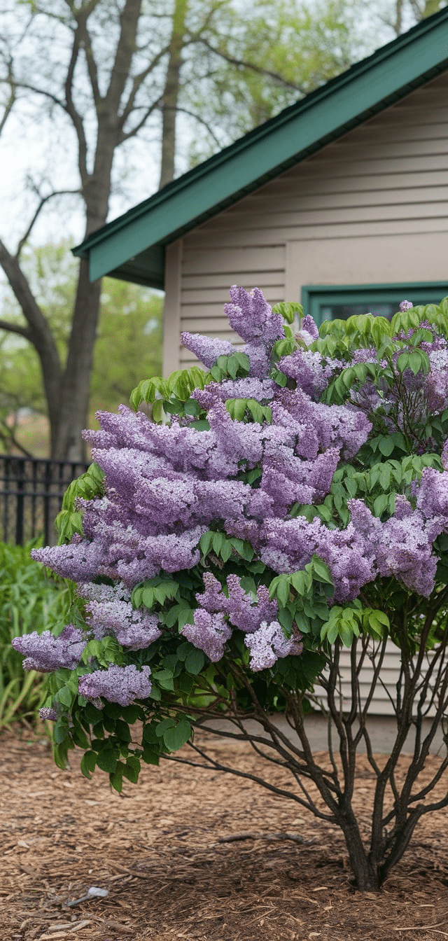 Bushes In Front Of House