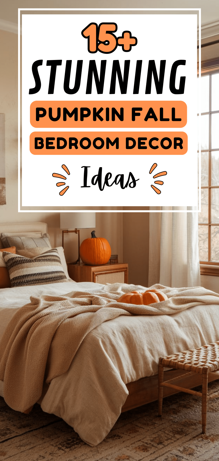 15+ Pumpkin Fall Bedroom Decor Aesthetic Ideas - The Mega Mom