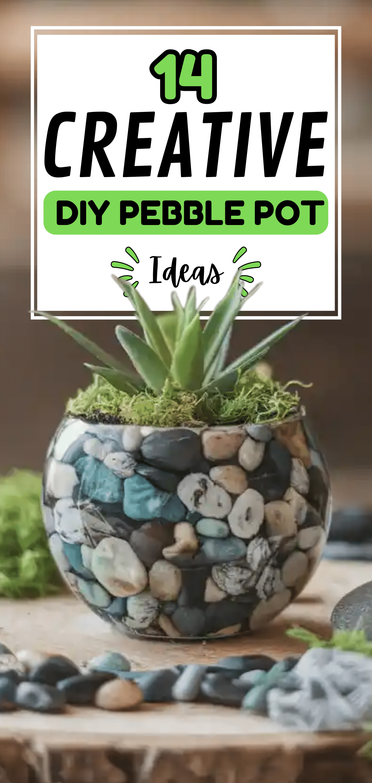 DIY Pebble Pot Ideas