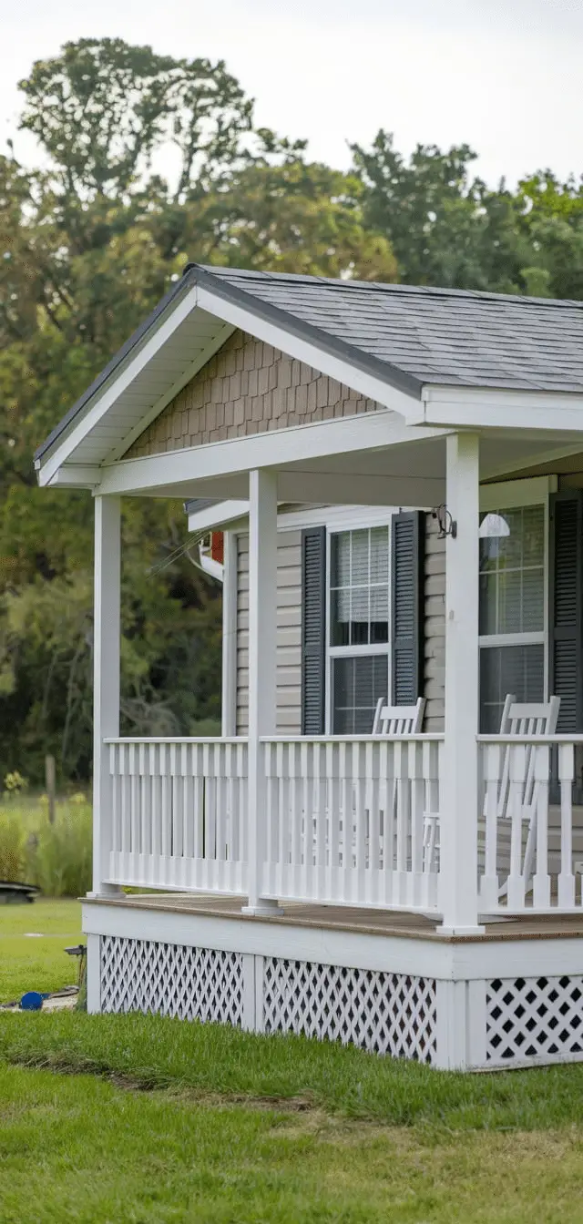 mobile home front porch