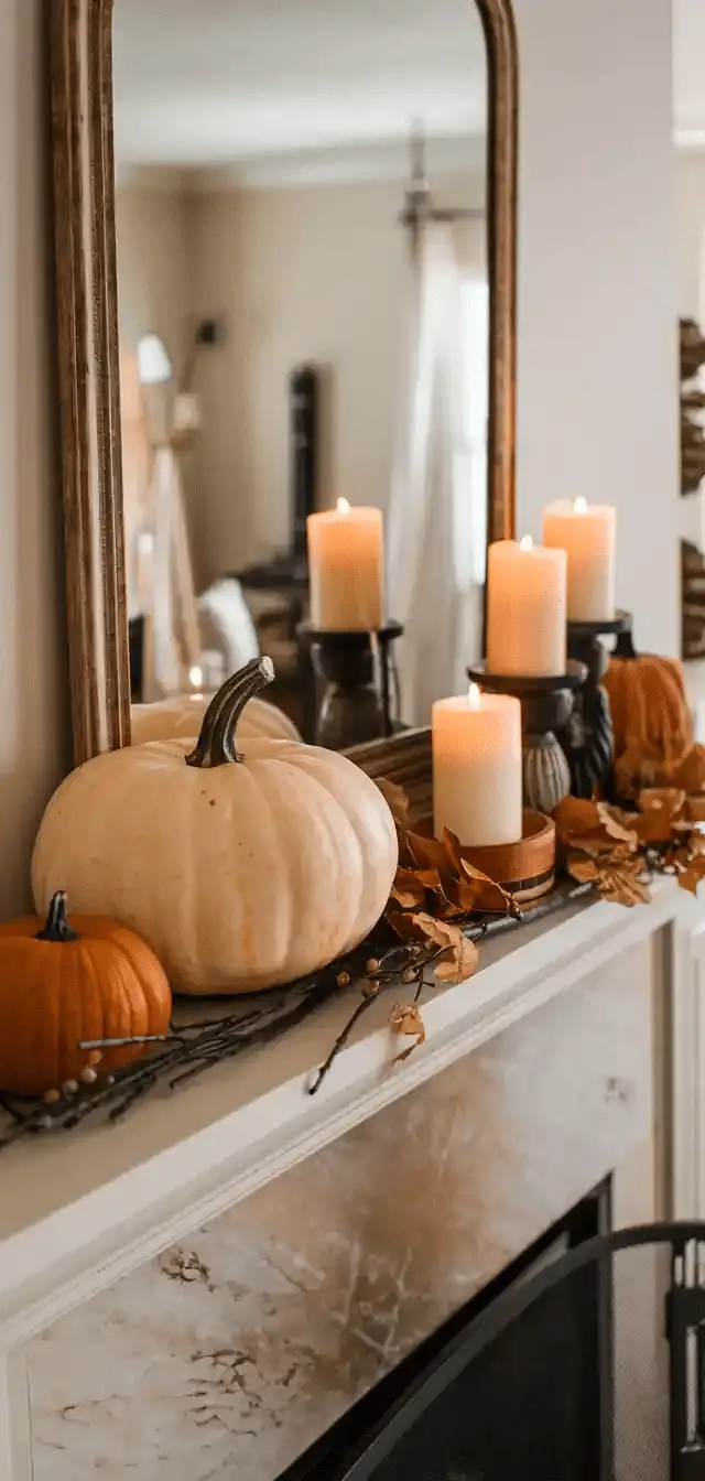 Fall Mantle Decor