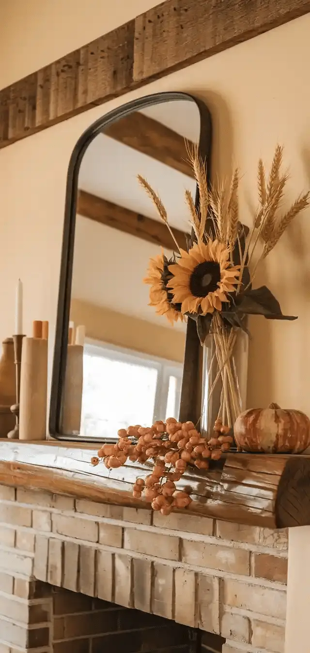 Fall Mantle Decor