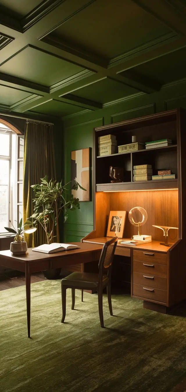 dark academia bedroom
