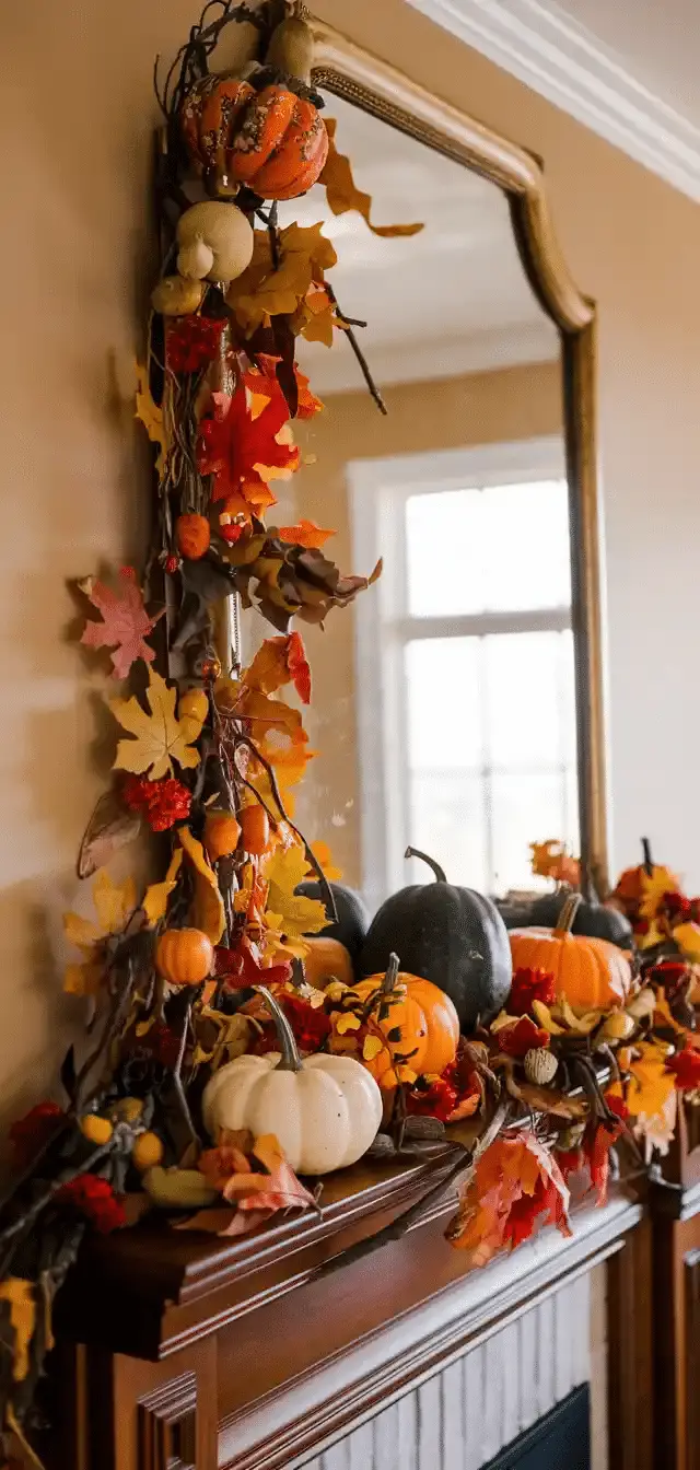 Fall Mantle Decor