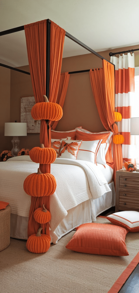 15+ Pumpkin Fall Bedroom Decor Aesthetic Ideas - The Mega Mom