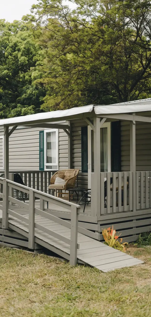 mobile home front porch