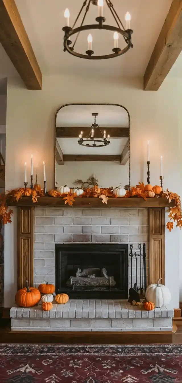 Fall Mantle Decor