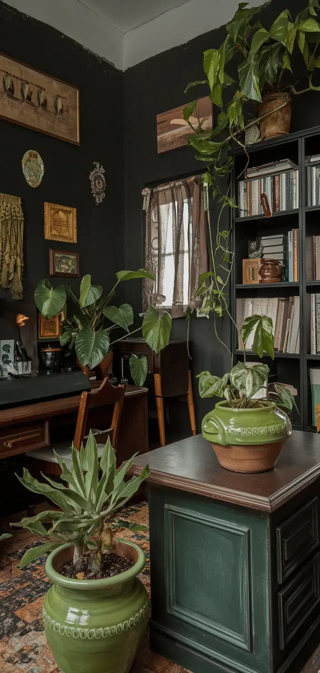 dark academia bedroom