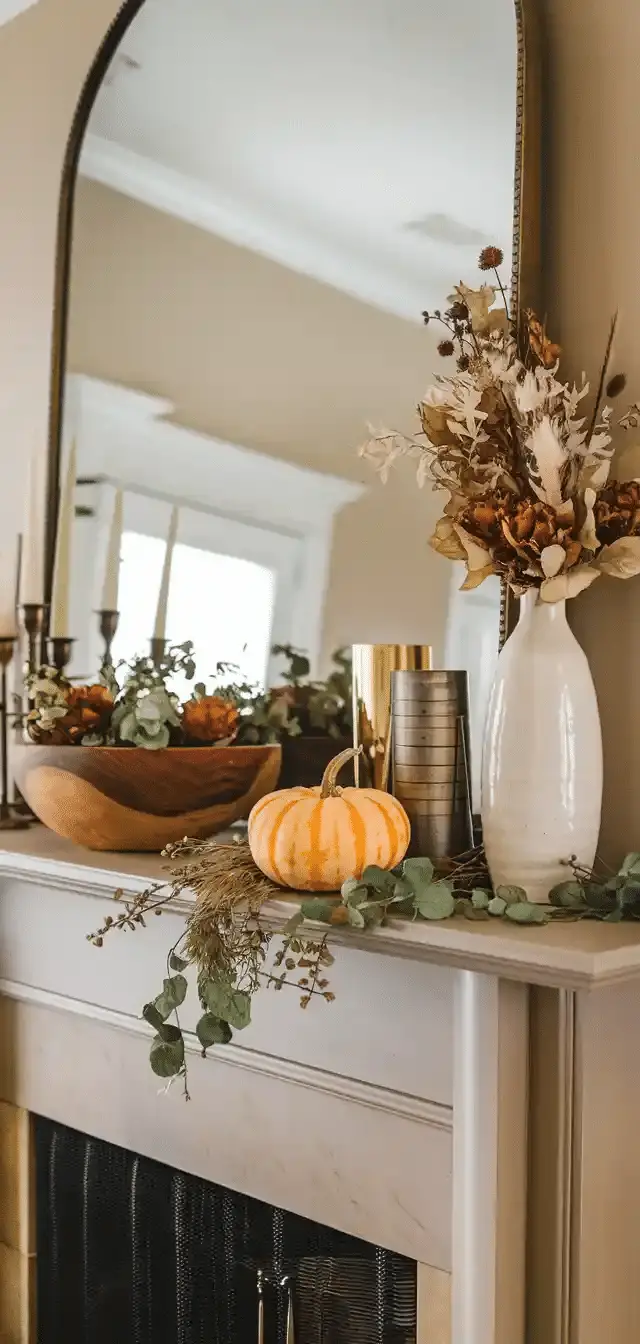 Fall Mantle Decor