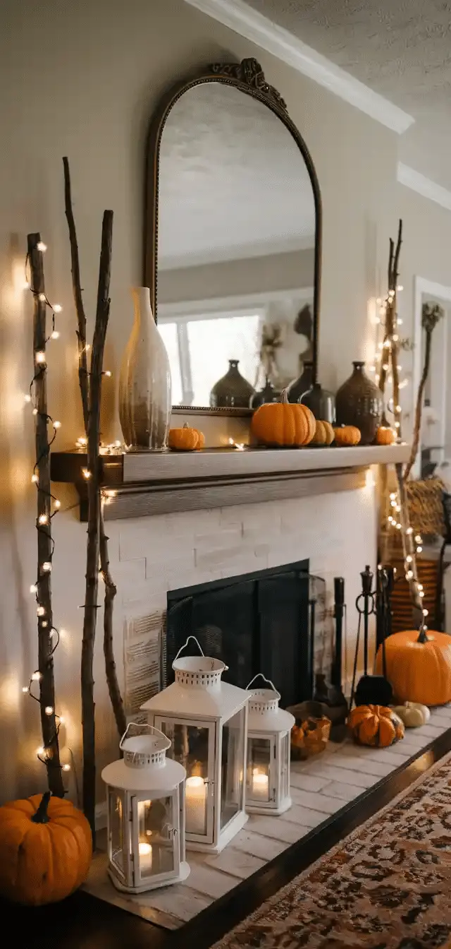 Fall Mantle Decor