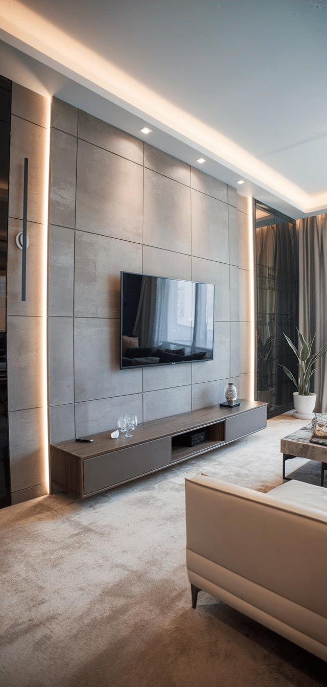 Living Room TV Wall