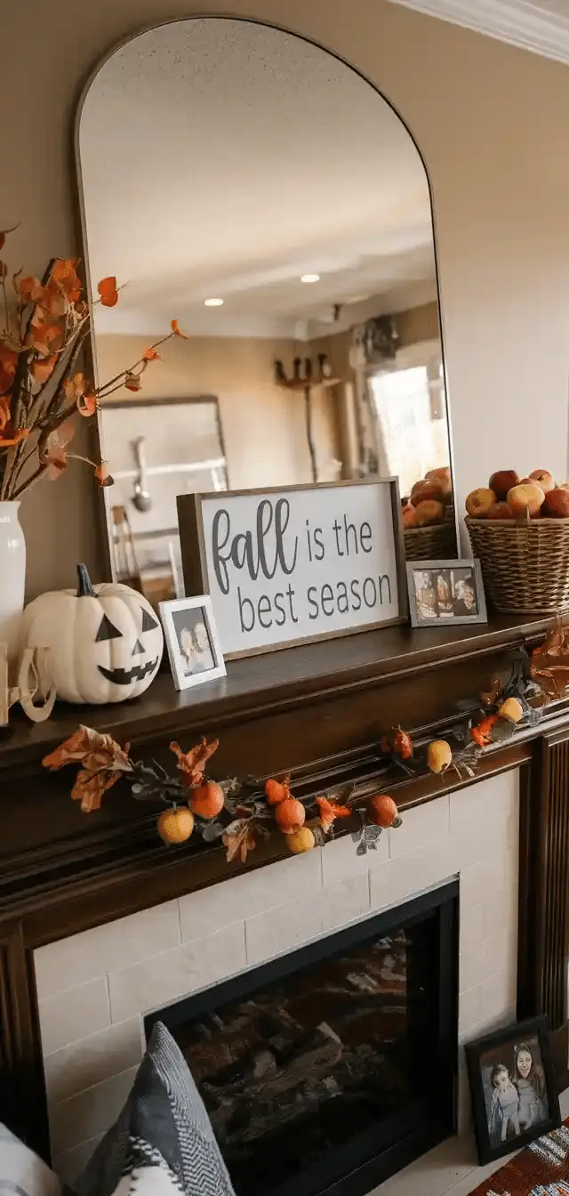 Fall Mantle Decor