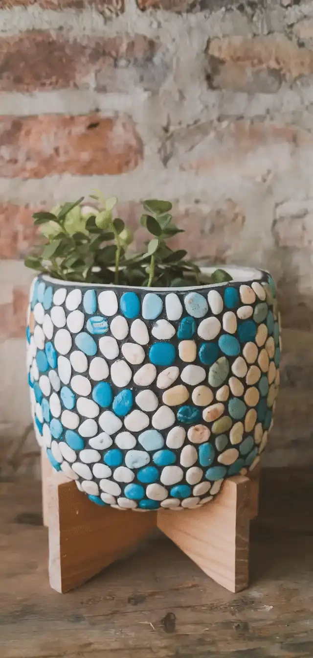 DIY Pebble Pot Ideas