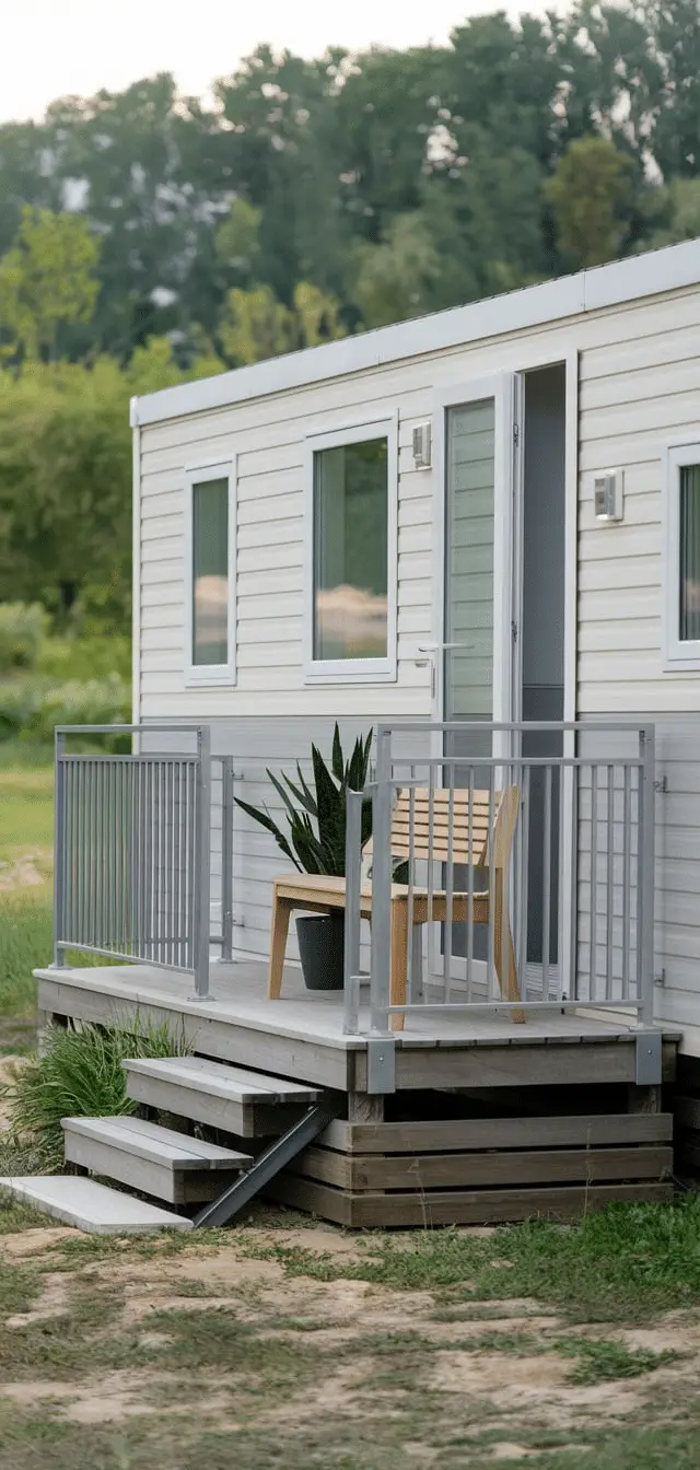 mobile home front porch