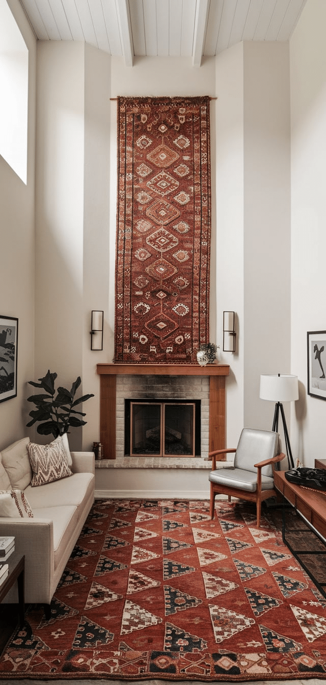 High Ceiling Living Room