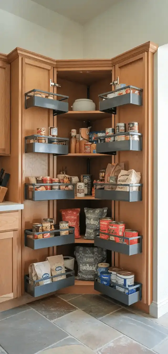 Pantry Cabinet with Pull-Out Shelves