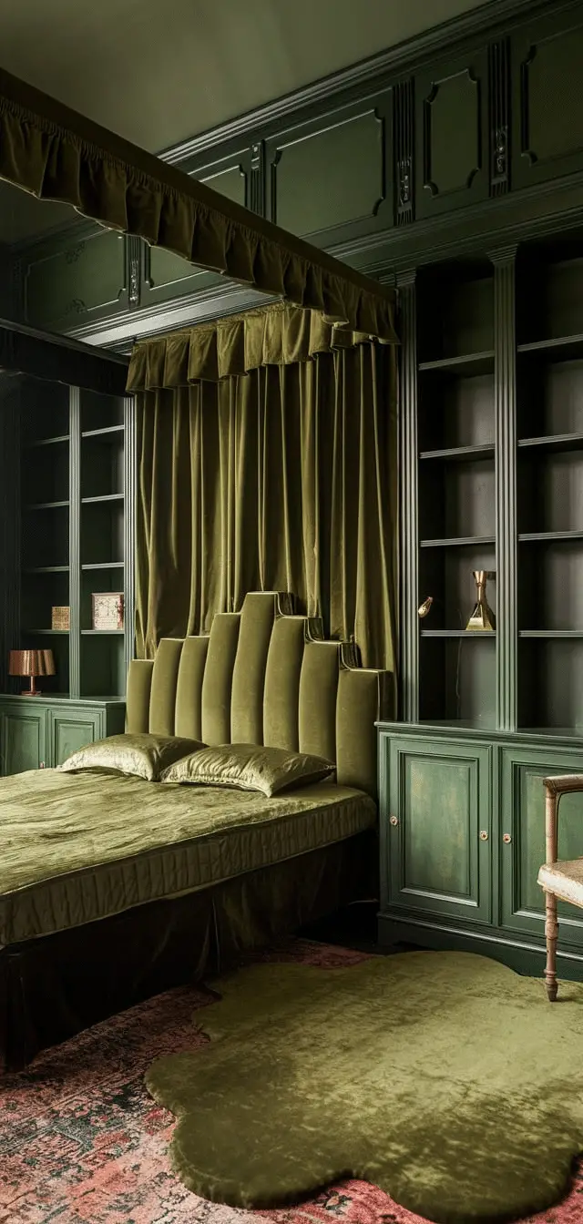 dark academia bedroom