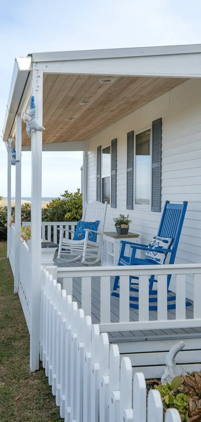 mobile home front porch