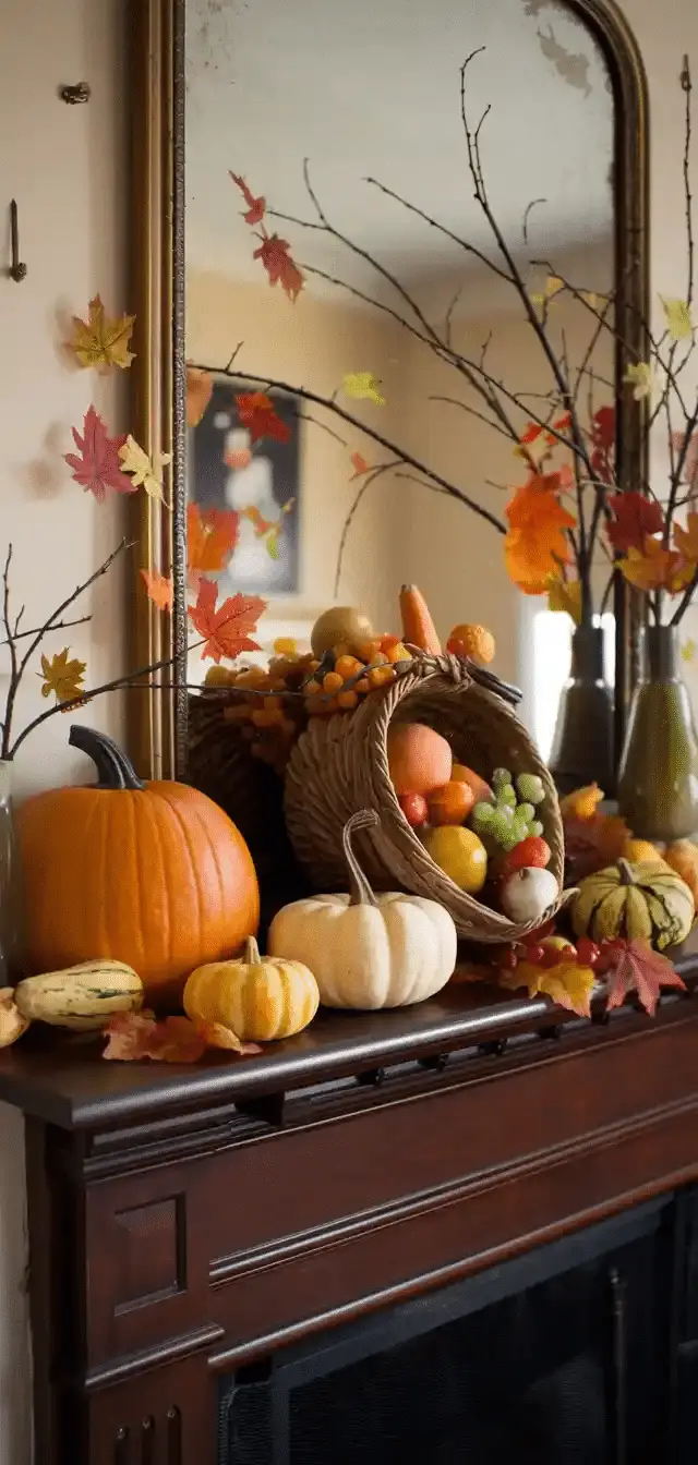 Fall Mantle Decor