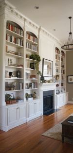 15 Beautiful Bookshelves Fireplace Built In Ideas - The Mega Mom