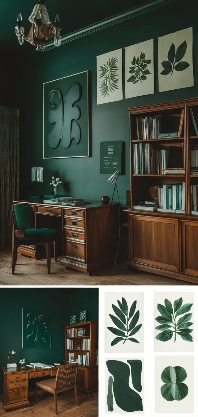 dark academia bedroom