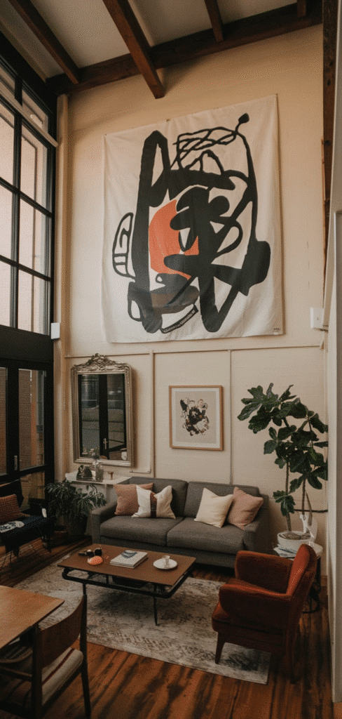 15 Beautiful Small High Ceiling Living Room Ideas - The Mega Mom - High Ceiling Ideas For Small Rooms