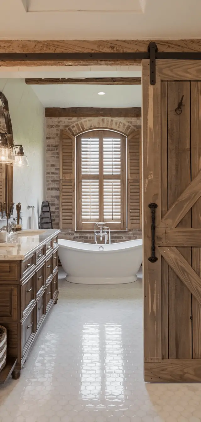 farmhouse bathroom