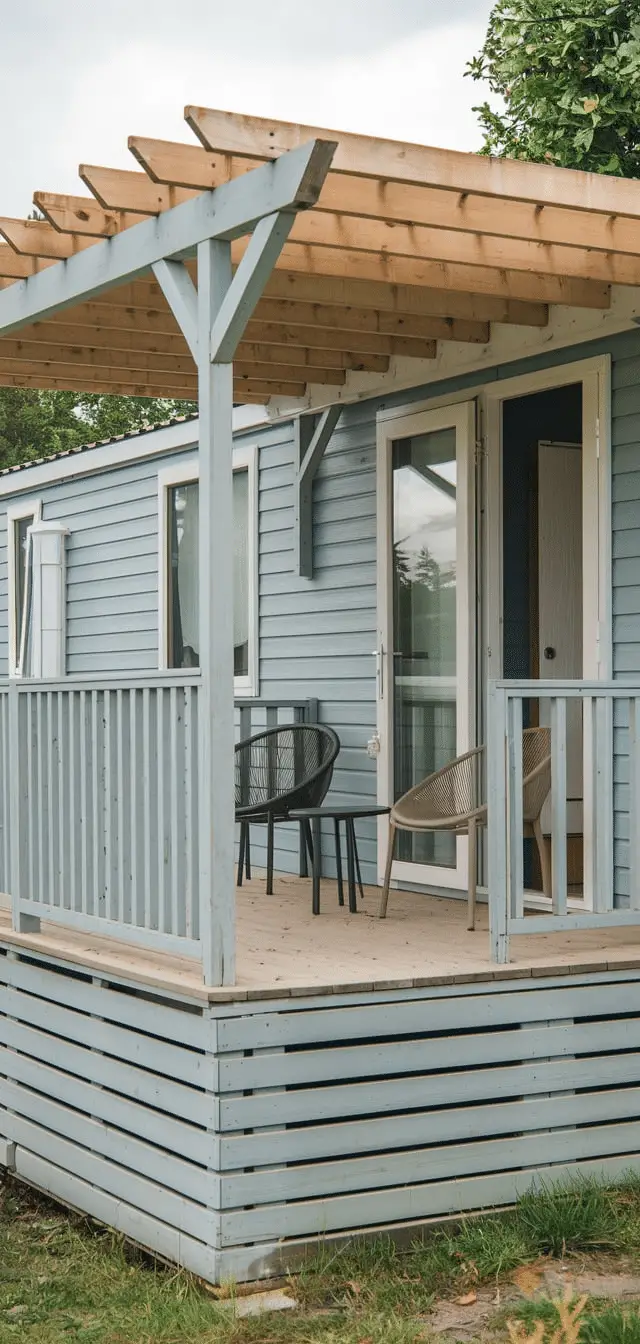 mobile home front porch