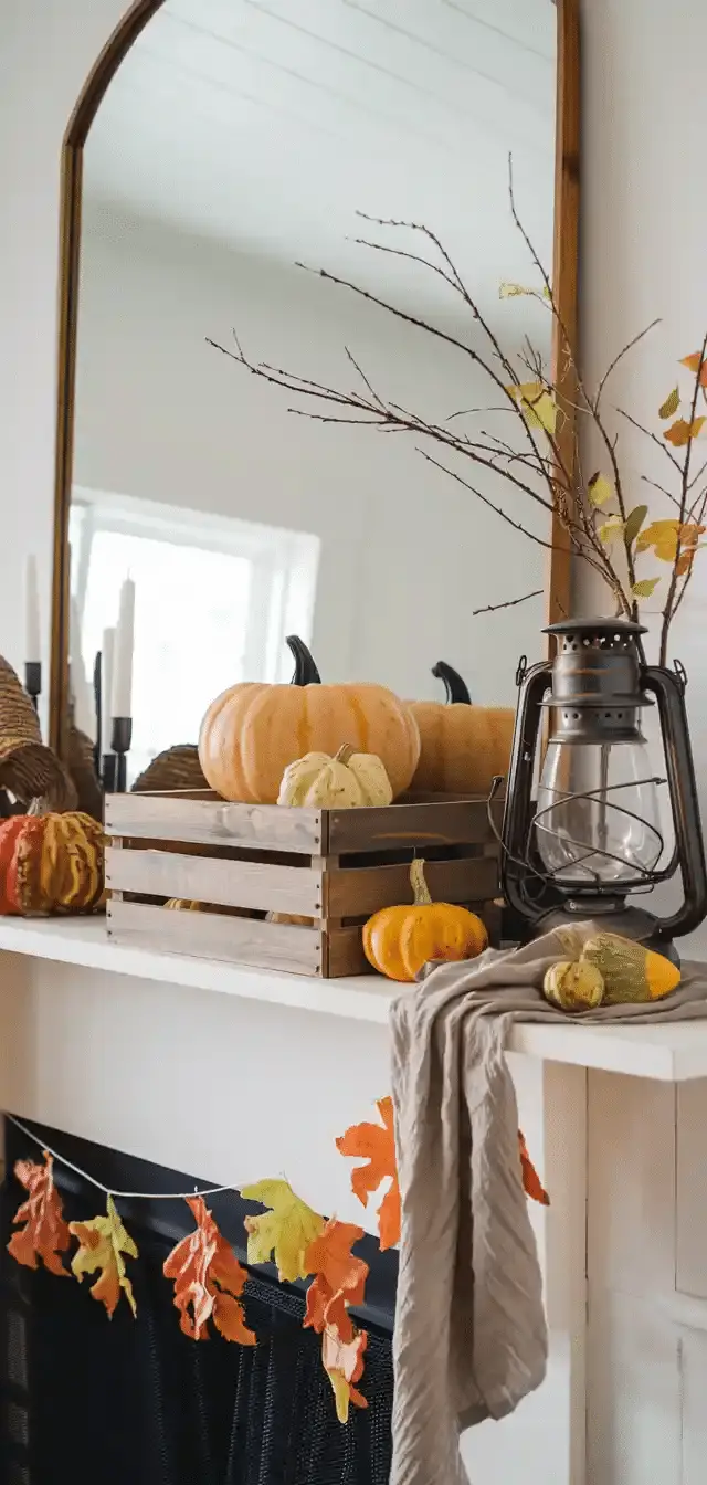 Fall Mantle Decor