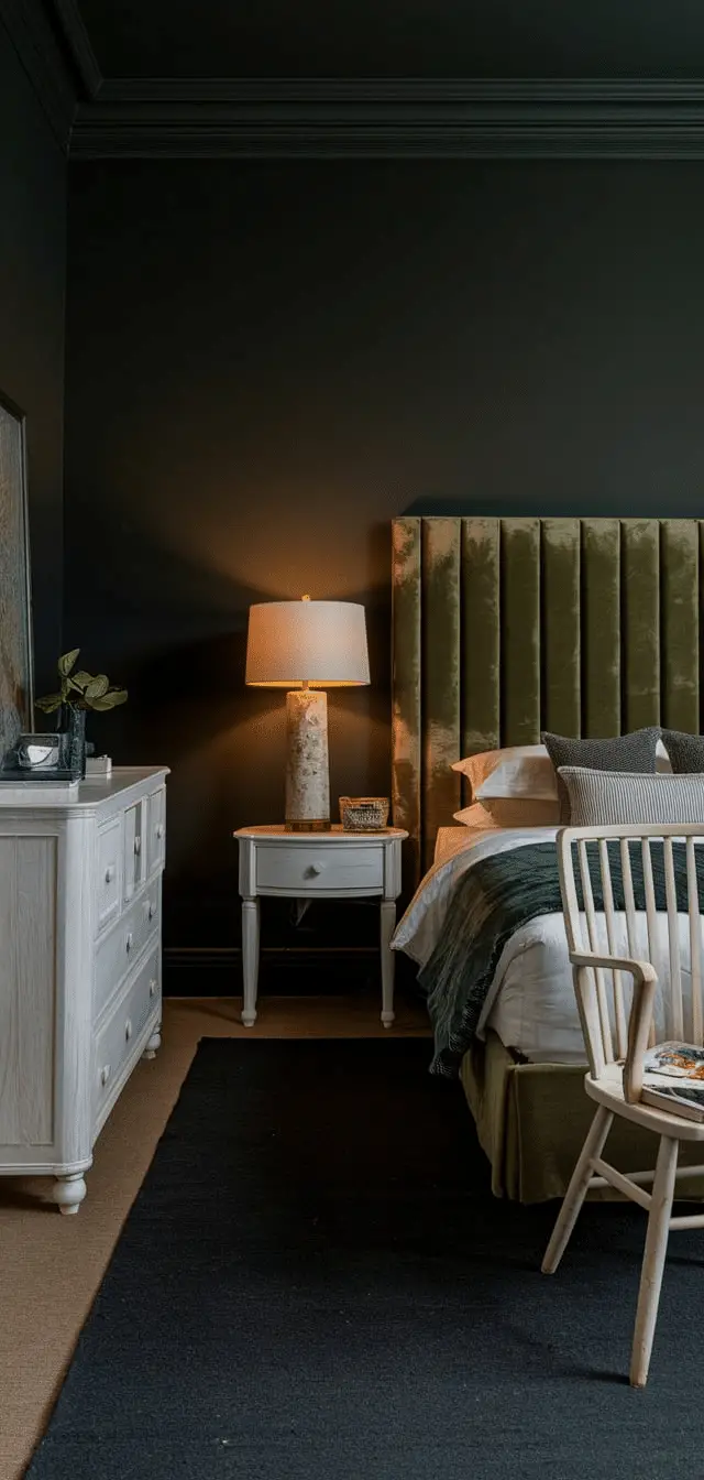 dark academia bedroom