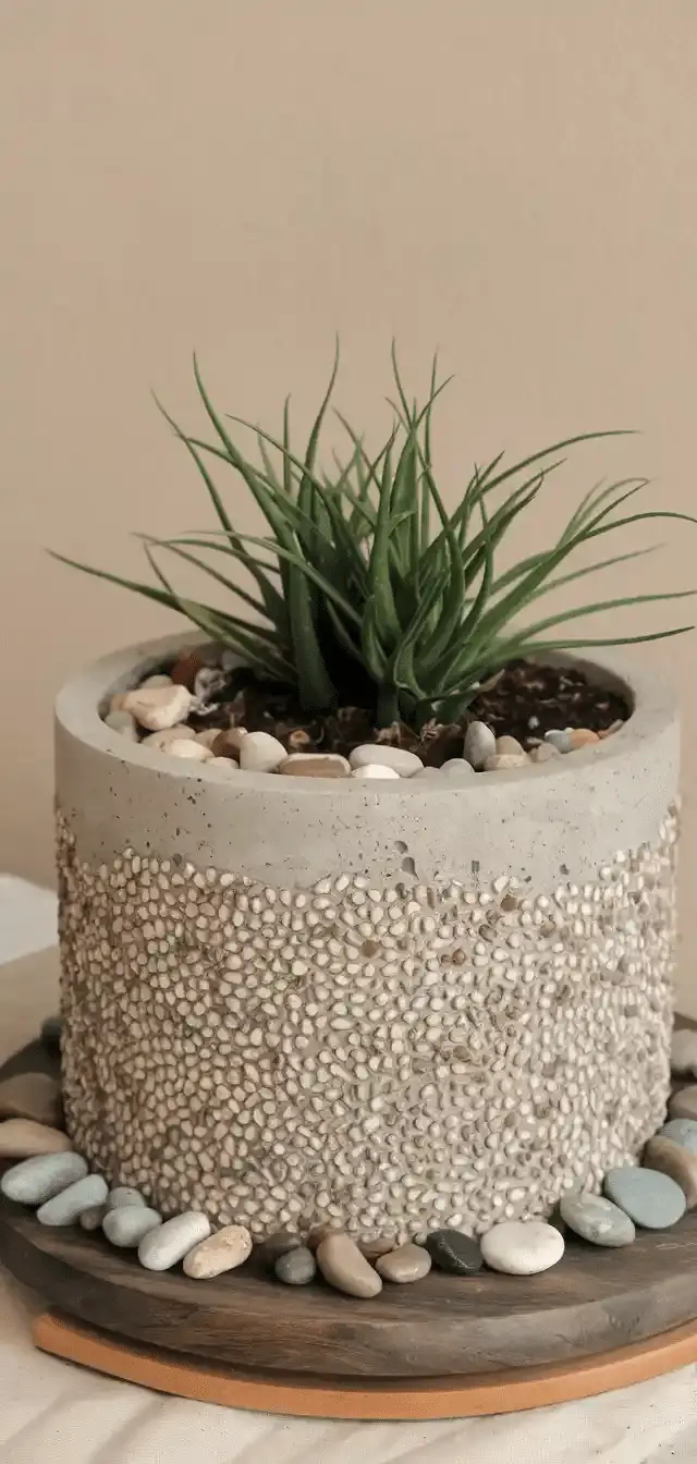 DIY Pebble Pot Ideas