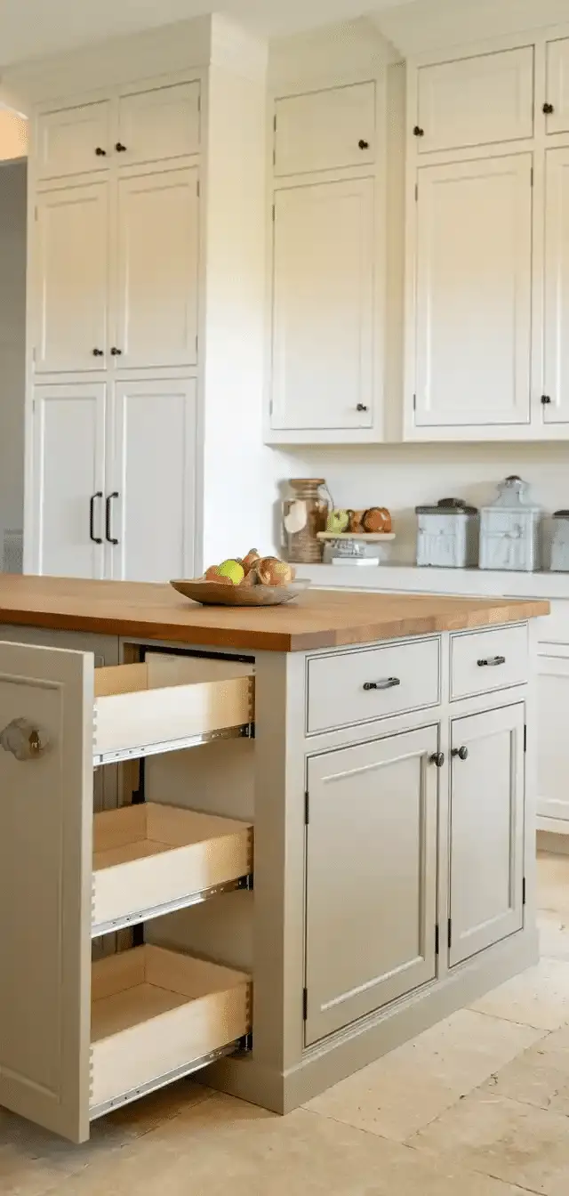 Pantry Cabinet with Pull-Out Shelves