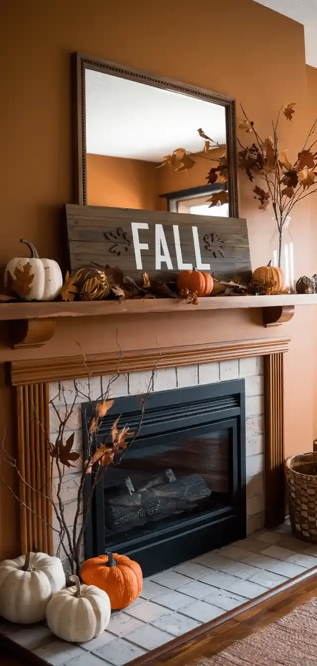 Fall Mantle Decor
