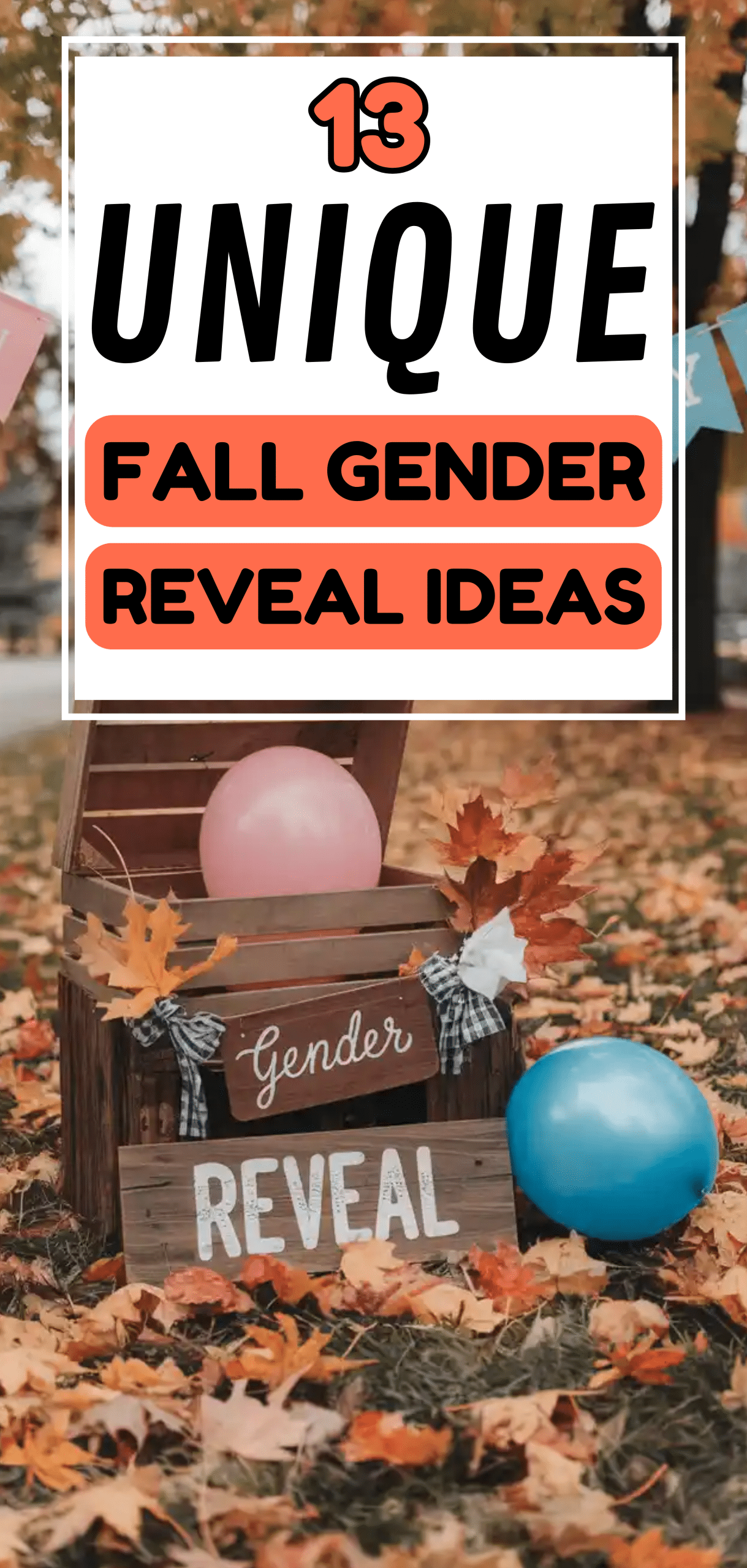 Fall Gender Reveal Ideas