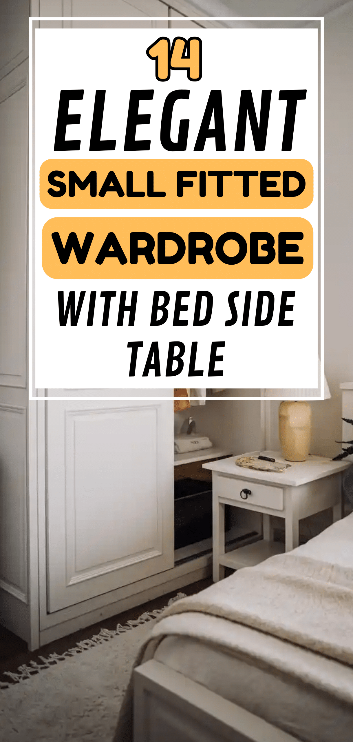 Small Fitted Wardrobe With Bed Side Table